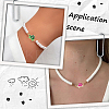 48pcs 6 Colors Alloy Enamel Connector Charms ENAM-SC0004-22-5