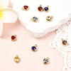 10Pcs 2 Styles 304 Stainless Steel Rhinestone Pendants STAS-YW0002-94-4