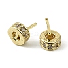 Brass Micro Pave Clear Cubic Zirconia Peg Bails KK-C107-12G-2