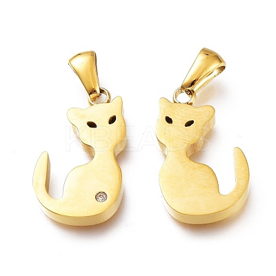 Ion Plating(IP) 304 Stainless Steel Charms STAS-A047-01G-1