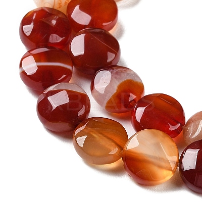 Natural Red Agate Beads Strands G-K357-B02-01-1