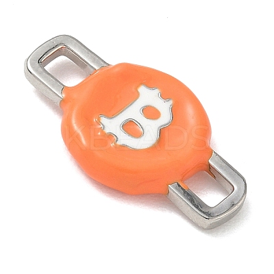 Brass Enamel Connector Charm KK-CBA4231-01A-P-1