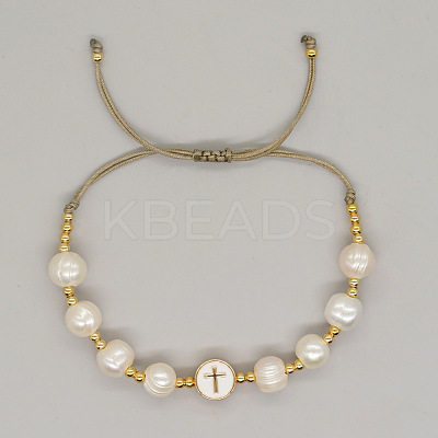 Adjustable Plastic Imitation Pearl Beaded Bracelets XT4203-3-1