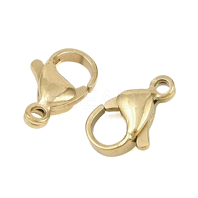 304 Stainless Steel Lobster Claw Clasps STAS-D218-01G-01-1