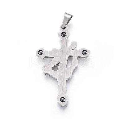 304 Stainless Steel Pendants STAS-P215-49P-07-1