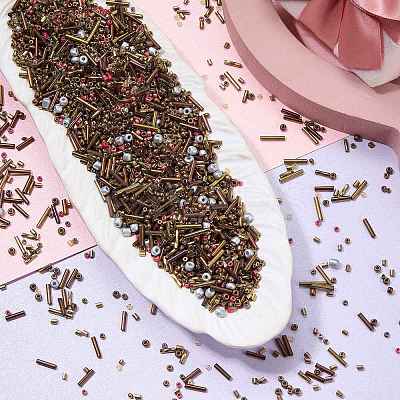200G Electroplate Glass Seed Beads GLAA-SZ0002-17C-1