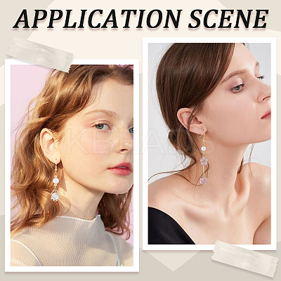 18Pcs 9 Styles Resin Imitation Cat Eye Pendants KK-SC0003-76-1