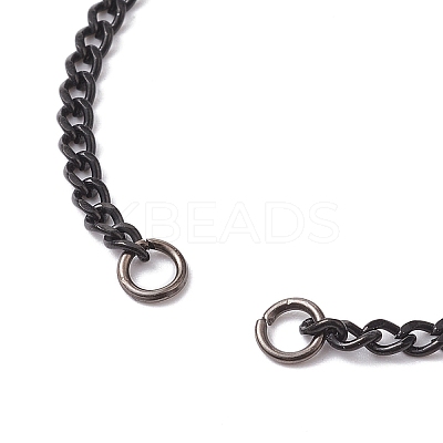 Adjustable 304 Stainless Steel Curb Chains Bracelet Making AJEW-JB01213-03-1