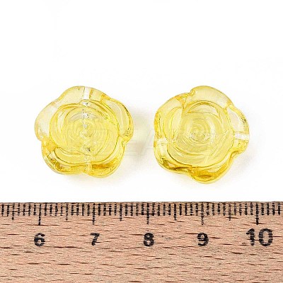 Baking Paint Transparent Glass Beads DGLA-N018-01J-1