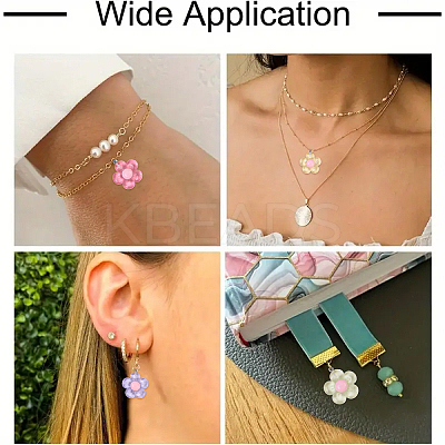 15Pcs Translucent Resin Pendants RESI-YW0004-55-1