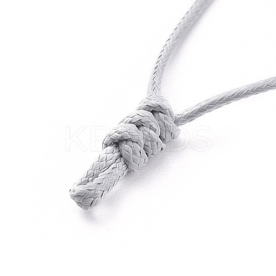 Adjustable Korean Waxed Polyester Cord Necklace Making Sets AJEW-JB00510-1