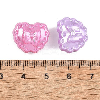 Opaque ABS Imitation Pearl Beads X-MACR-K361-32-1