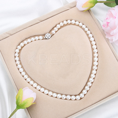 Natural Freshwater Pearl Beaded Necklaces for Women WGE4EAE-04-1