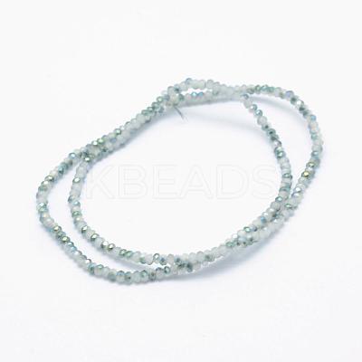Electroplate Glass Beads Strands EGLA-J144-HP-C01-1