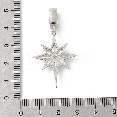 Brass Micro Pave Cubic Zirconia Pendants KK-U047-11P-1