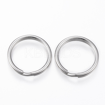 Tarnish Resistant 304 Stainless Steel Split Key Rings STAS-P178-1.2x16mm-P-1