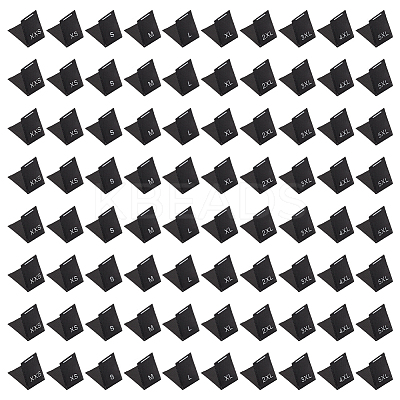 500Pcs 10 Styles Polyester Clothing Size Labels FIND-BC0014-07A-1