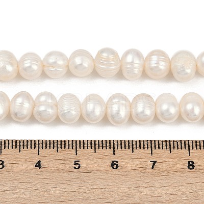 Natural Cultured Freshwater Pearl Beads Strands PEAR-I007-07X-08D-1