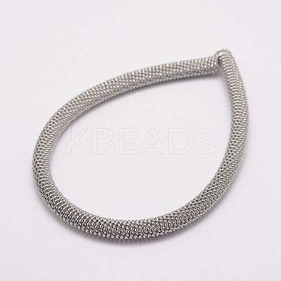 Tarnish Resistant 304 Stainless Steel Bracelets Chains STAS-F087-P-1