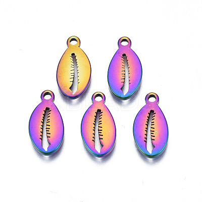 Ion Plating(IP) 201 Stainless Steel Pendants STAS-S119-132-1