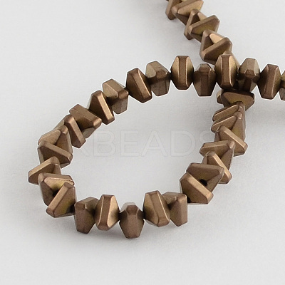 Electroplate Non-magnetic Synthetic Hematite Beads Strands X-G-R208-01-1