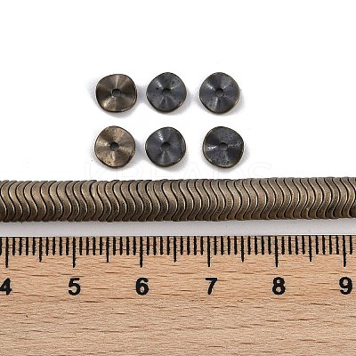 Electroplated Synthetic Non-magnetic Hematite Beads Strands G-H020-M01-21-1