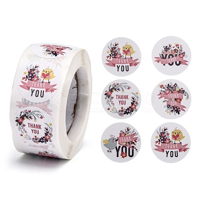 1 Inch Thank You Roll Stickers DIY-E023-07C-1