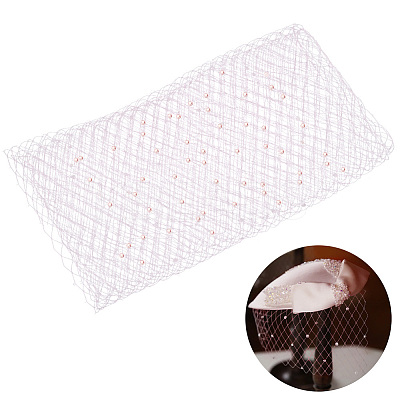 Gauze Bridal Veils AJEW-WH0314-489B-1