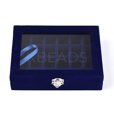 Flock with Glass Jewelry Display Box PW-WG61213-06-1