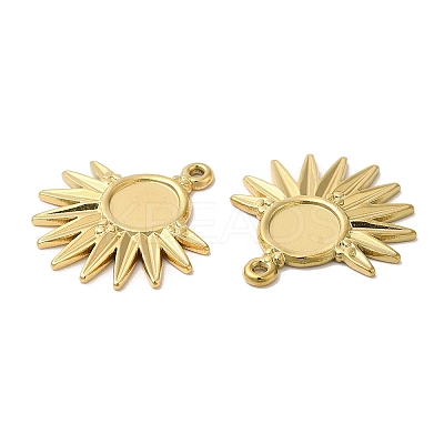 Ion Plating(IP) 304 Stainless Steel Pendant Cabochon Settings STAS-L020-022G-1