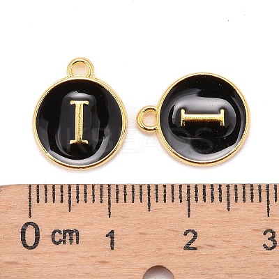 Golden Plated Alloy Charms LS-X-ENAM-S118-02I-1
