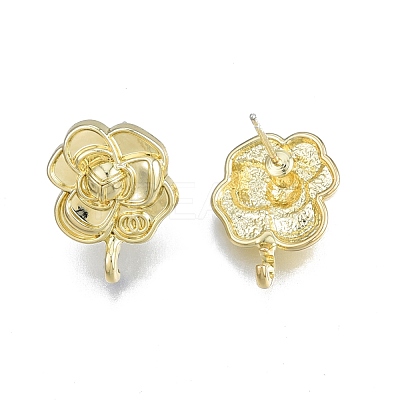 Alloy Stud Earring Findings PALLOY-N150-80LG-1