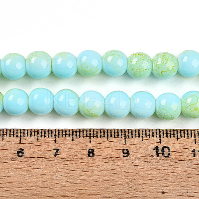 Baking Paint Glass Beads X1-DGLA-N003-8mm-C04-1