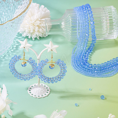 6 Strands 6 Styles Glass Beads Strands EGLA-TA0013-21C-1