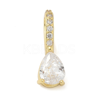 Brass Micro Pave Cubic Zirconia Pendants KK-U050-05G-02-1