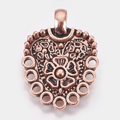 Eco-Friendly Zinc Alloy Hook Clasps PALLOY-WH0031-02R-1