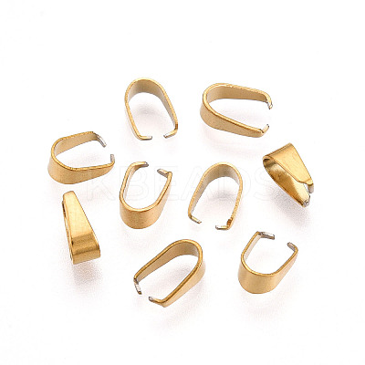 Ion Plating(IP) 304 Stainless Steel Snap on Bails STAS-B027-03G-01-1