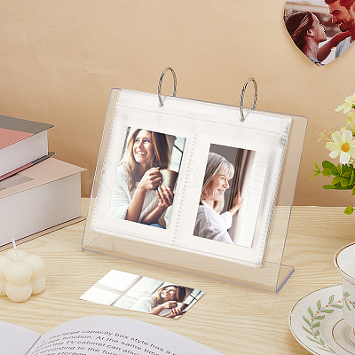 4 Inch Calendar-Style Tabletop Acrylic Photo Album ODIS-WH0002-54A-1