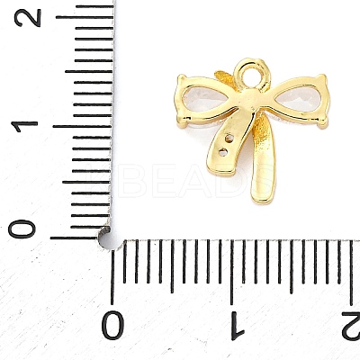 Brass Micro Pave Cubic Zirconia Pendants KK-A240-15G-1