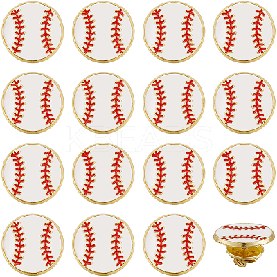 20Pcs Sport Enamel Pins JEWB-SC0001-62B-1