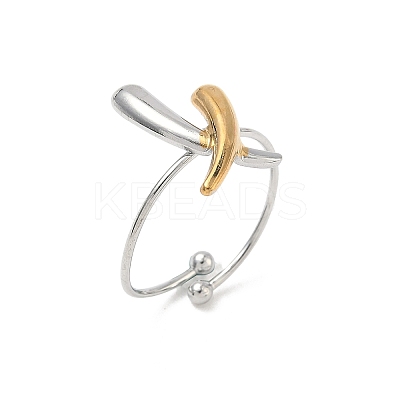 304 Stainless Steel Cuff Rings LS-RJEW-D338-03B-GP-1