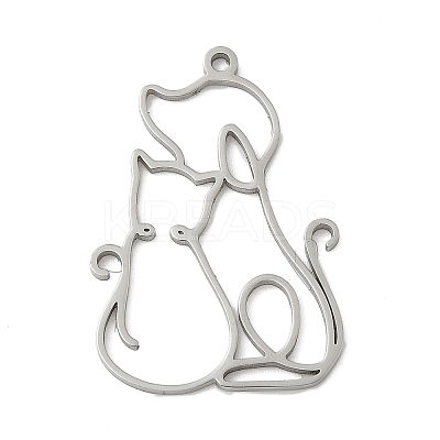 304 Stainless Steel Pendants STAS-F326-19P-1