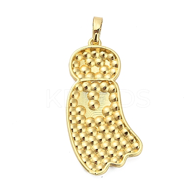 Halloween Brass Enamel Pendants KK-F915-02C-G-1