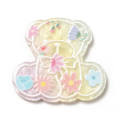 Printed Opaque Acrylic Pendants SACR-G031-01E-1