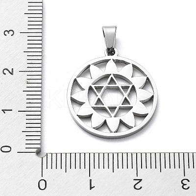 Non-Tarnish 304 Stainless Steel Pendants STAS-D036-10P-1