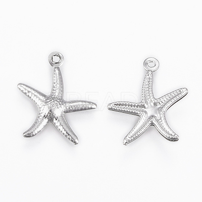 Tarnish Resistant 304 Stainless Steel Charms X-STAS-P175-33P-1