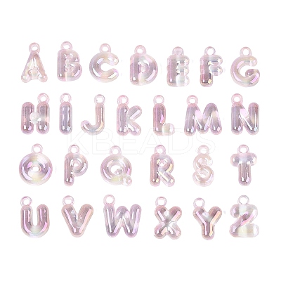 UV Plating Rainbow Iridescent Acrylic Pendants OACR-K003-007E-1