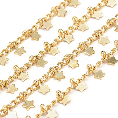 Handmade Brass Curb Chains CHC-E020-08G-1