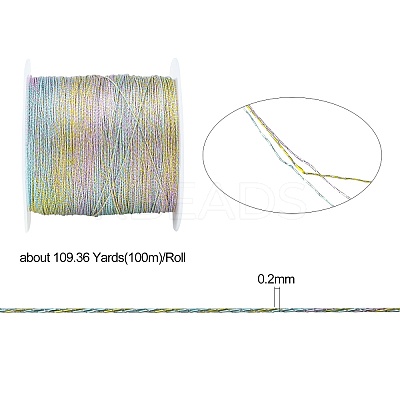 3-Ply Macaron Color Metallic Cord MCOR-CJ0001-03D-01-1