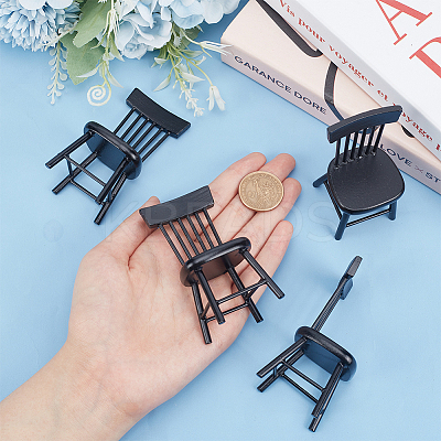 Mini Wood Chairs LS-AJEW-WH0041-76C-1